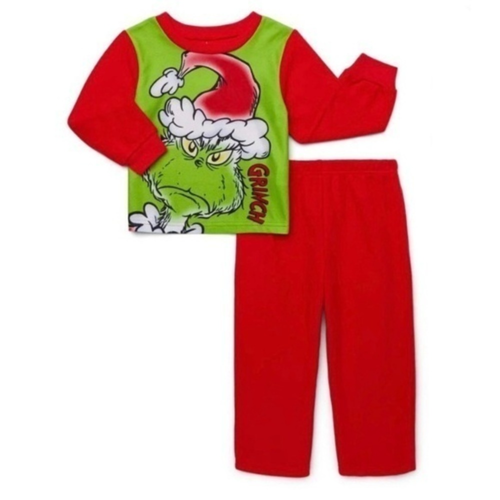 NWT. DR. SEUSS The Grinch Toddler 2 Piece Pajamas